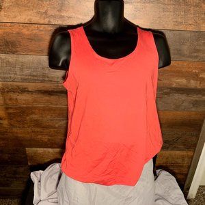 Peach tank top blouse